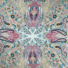 ETRO Multi-Color Paisley Twill Silk Scarf