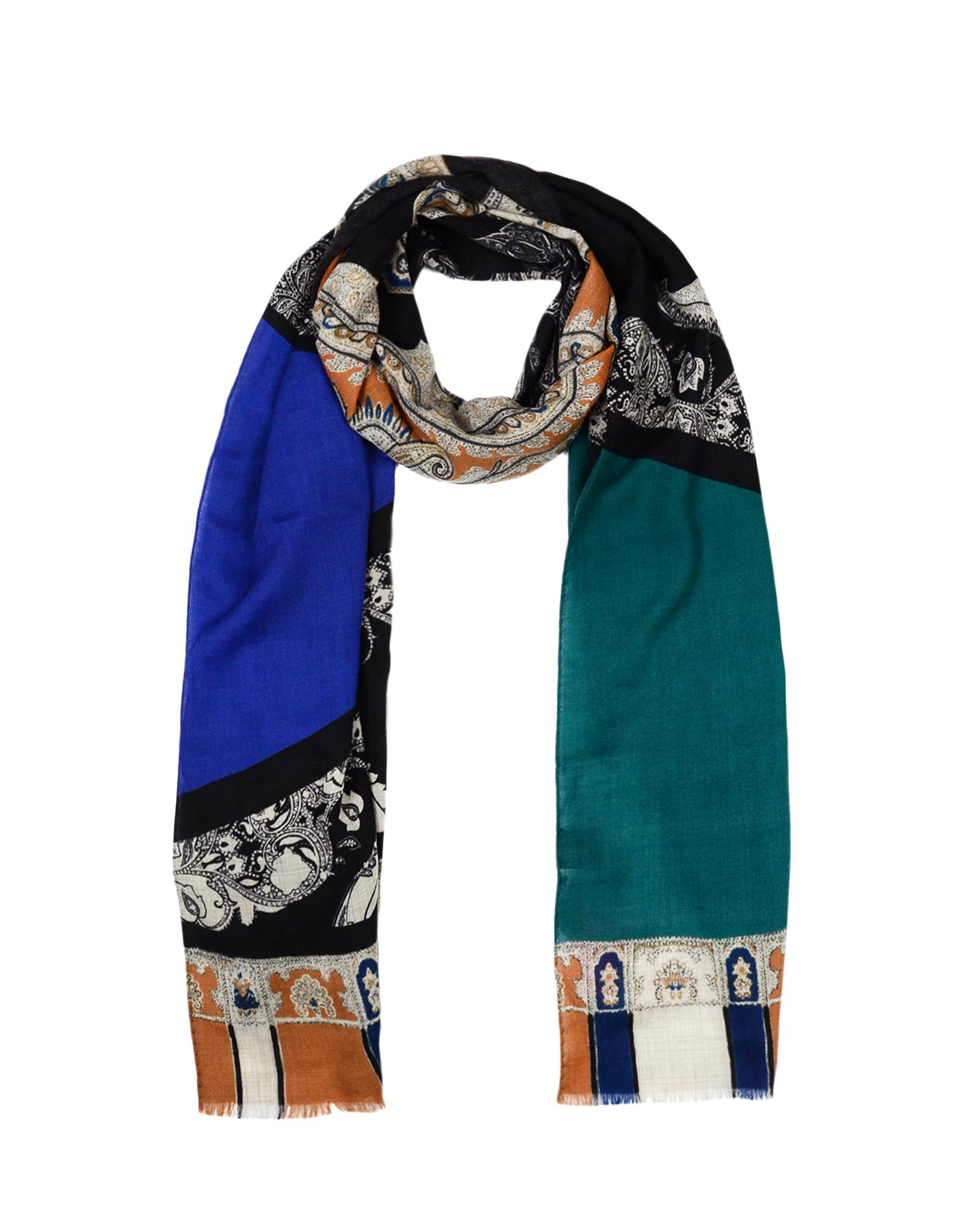Etro Multi-Color Wool/Yak Printed Scarf

Made In: Italy
Color: Multi-color
Materials: 90% wool, 10% yak
Overall Condition: Excellent pre-owned condition 

Measurements: 
26