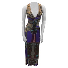 Etro Empire Waist Graphic Print Sleeveless Dress For Sale at 1stdibs