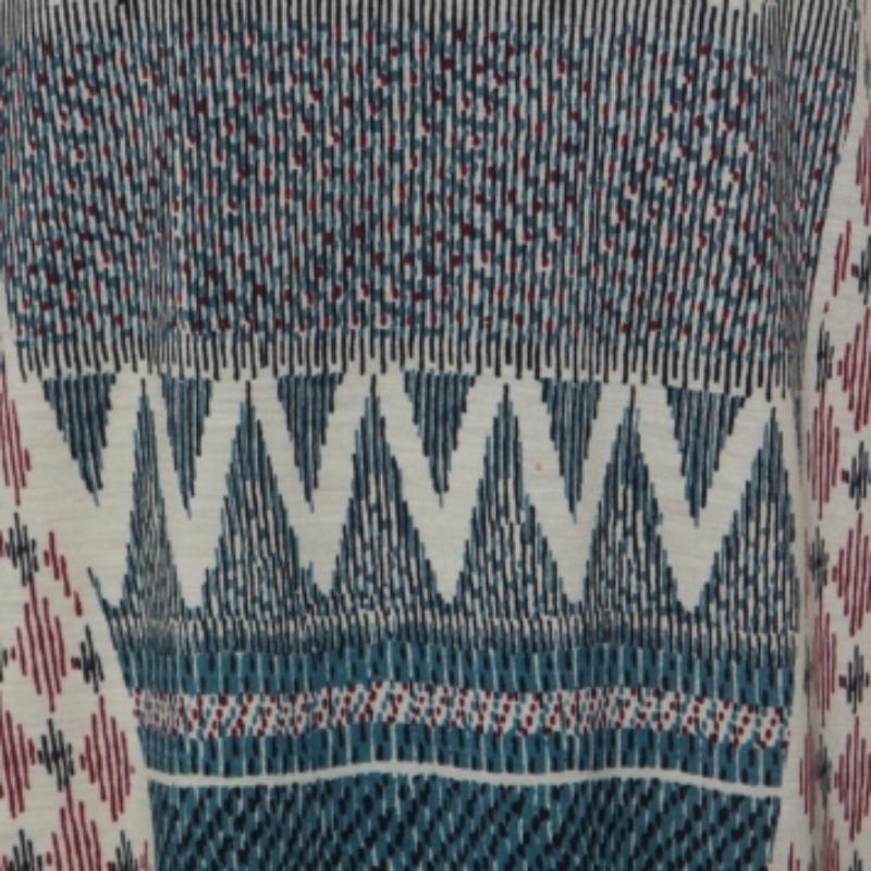 Etro - Tubino in maglia di lana con stampa astratta multicolore - L.A. In condizioni buone in vendita a Dubai, Al Qouz 2
