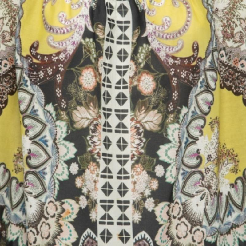 Etro Mehrfarbige übergroße Bluse aus Baumwolle in Übergröße M Damen im Angebot