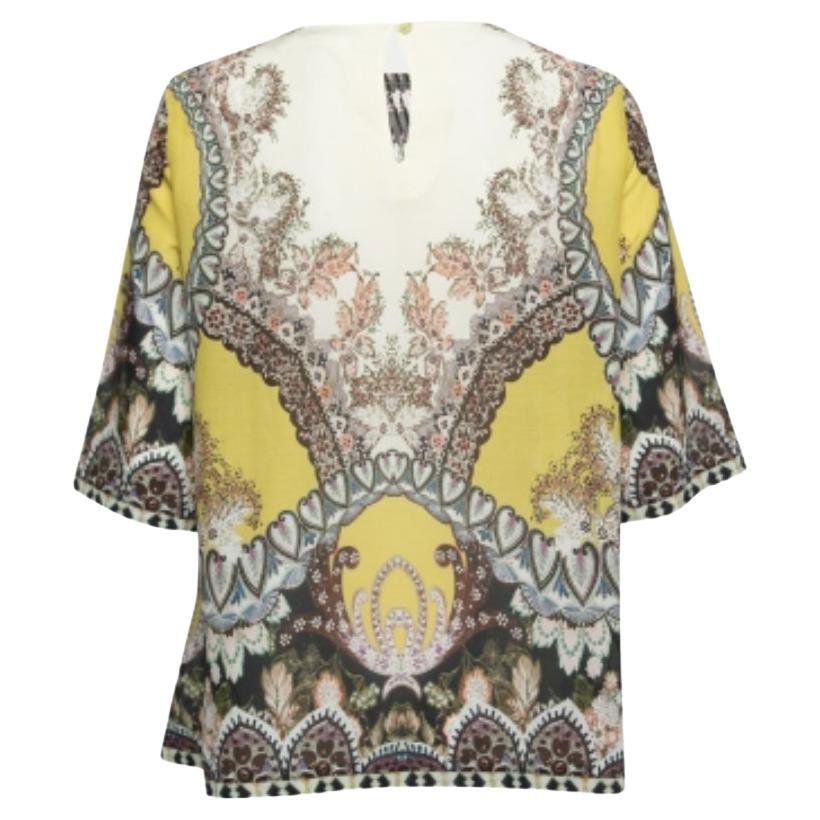 Etro Multicolor Cotton Oversized Blouse M