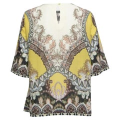 Etro Multicolor Cotton Oversized Blouse M