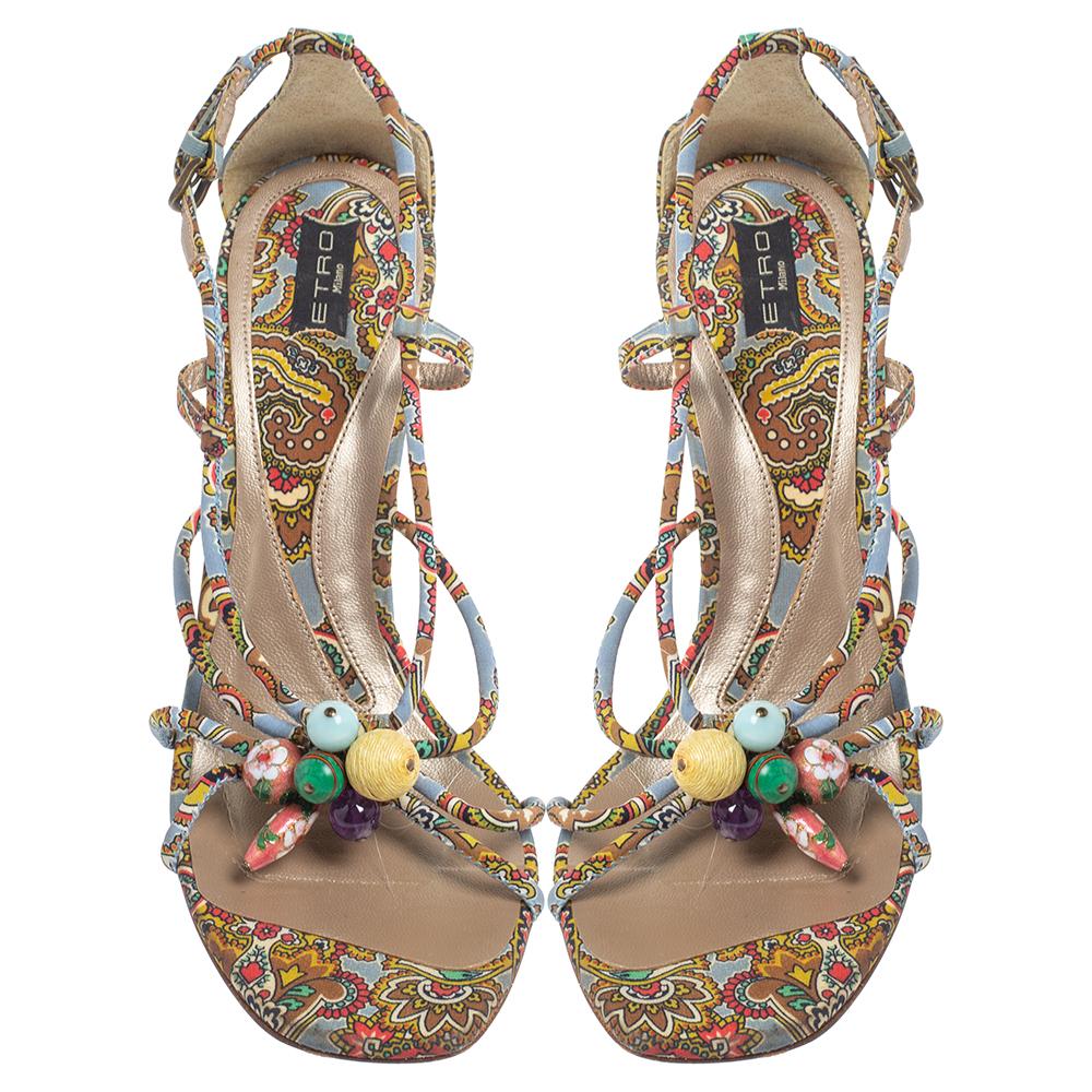 etro beaded sandals