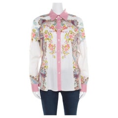 Etro - Chemise à manches longues à imprimé floral multicolore et cachemire L