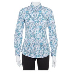 Etro Multicolor Floral Printed Cotton Button Front Shirt S