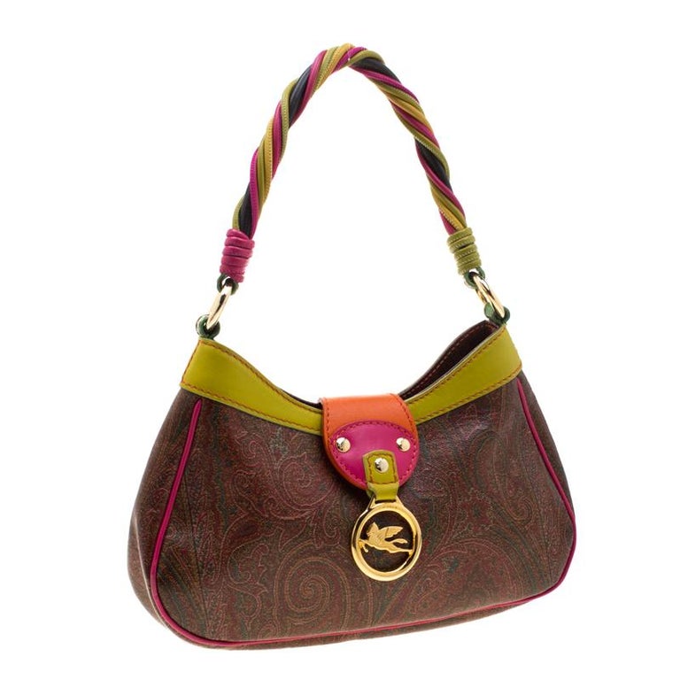 ETRO: Paisley bag in coated cotton - Multicolor  Etro shoulder bag  014278040 online at