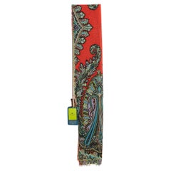 Etro Multicolor Paisley Print Modal & Cashmere Stole