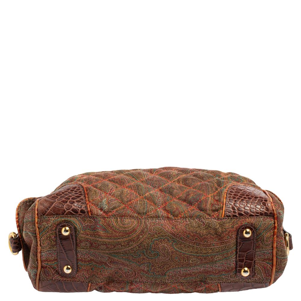 paisley imprinted leather