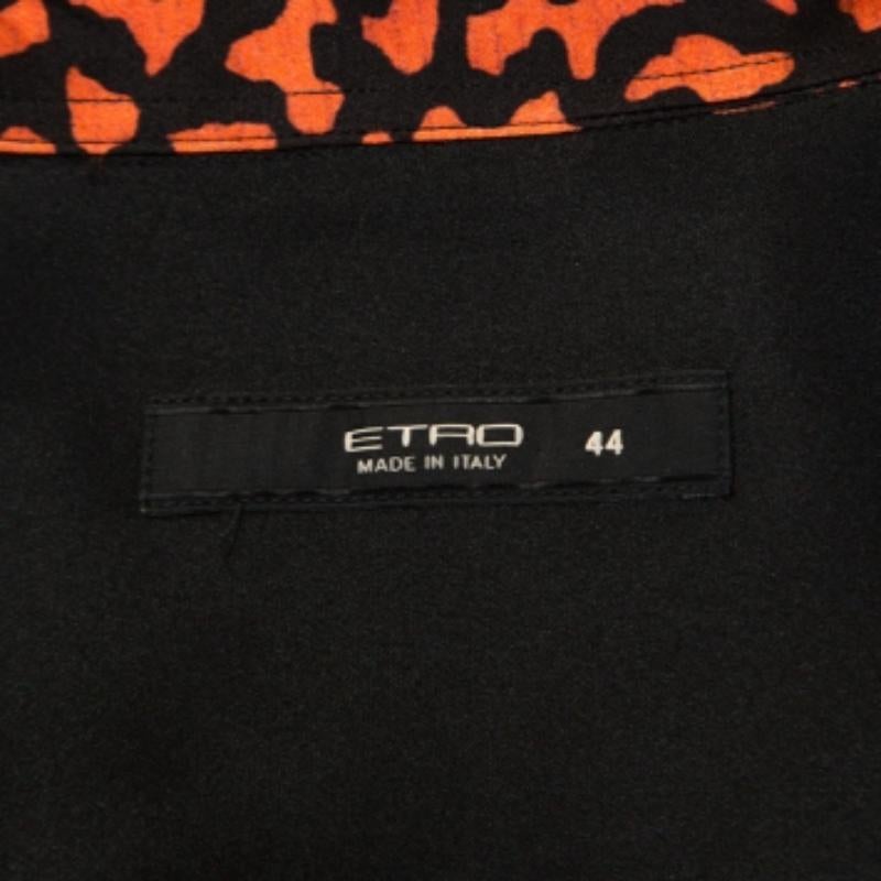 Etro Multicolor Paisley Print Silk Button Front Shirt M en venta 1