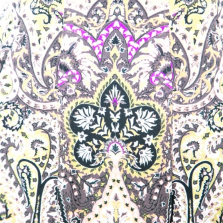 Etro Multicolor Paisley Print Silk Skirt S im Angebot 1