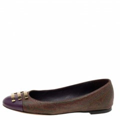 Etro - Chausssures de ballet multicolores en toile et cuir avec imprimé cachemire - Taille 36