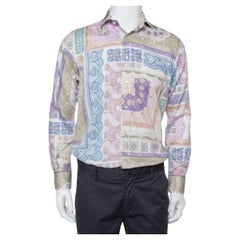 Etro Multicolor Paisley Printed Cotton Button Front Shirt L