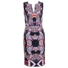 Etro Multicolor Paisley Printed Sleeveless Midi Dress S