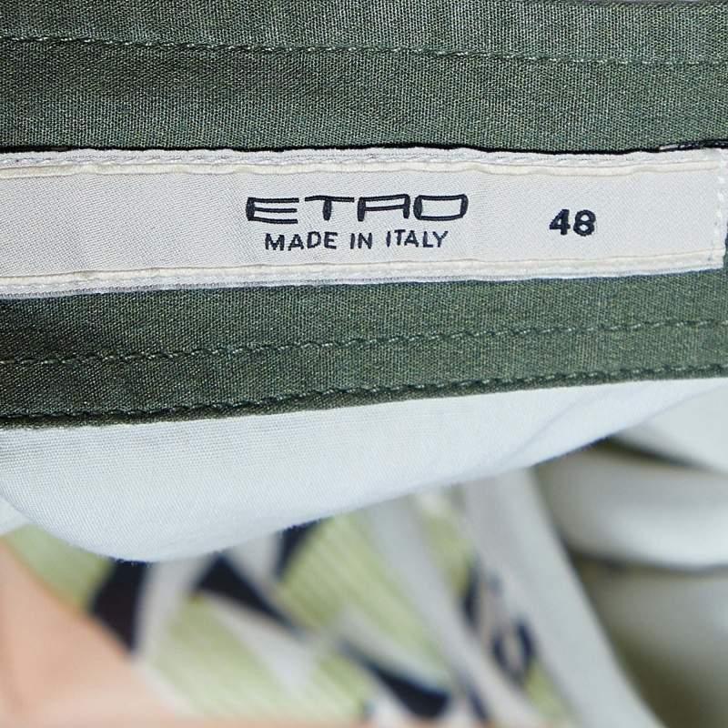 Etro Multicolor Printed Cotton Shirt L In Excellent Condition For Sale In Dubai, Al Qouz 2