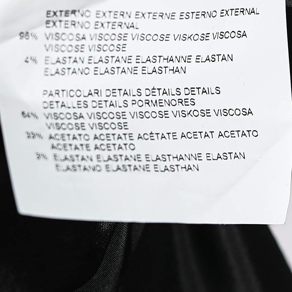 Etro Multicolor Printed Crepe Button Front Blazer M 2