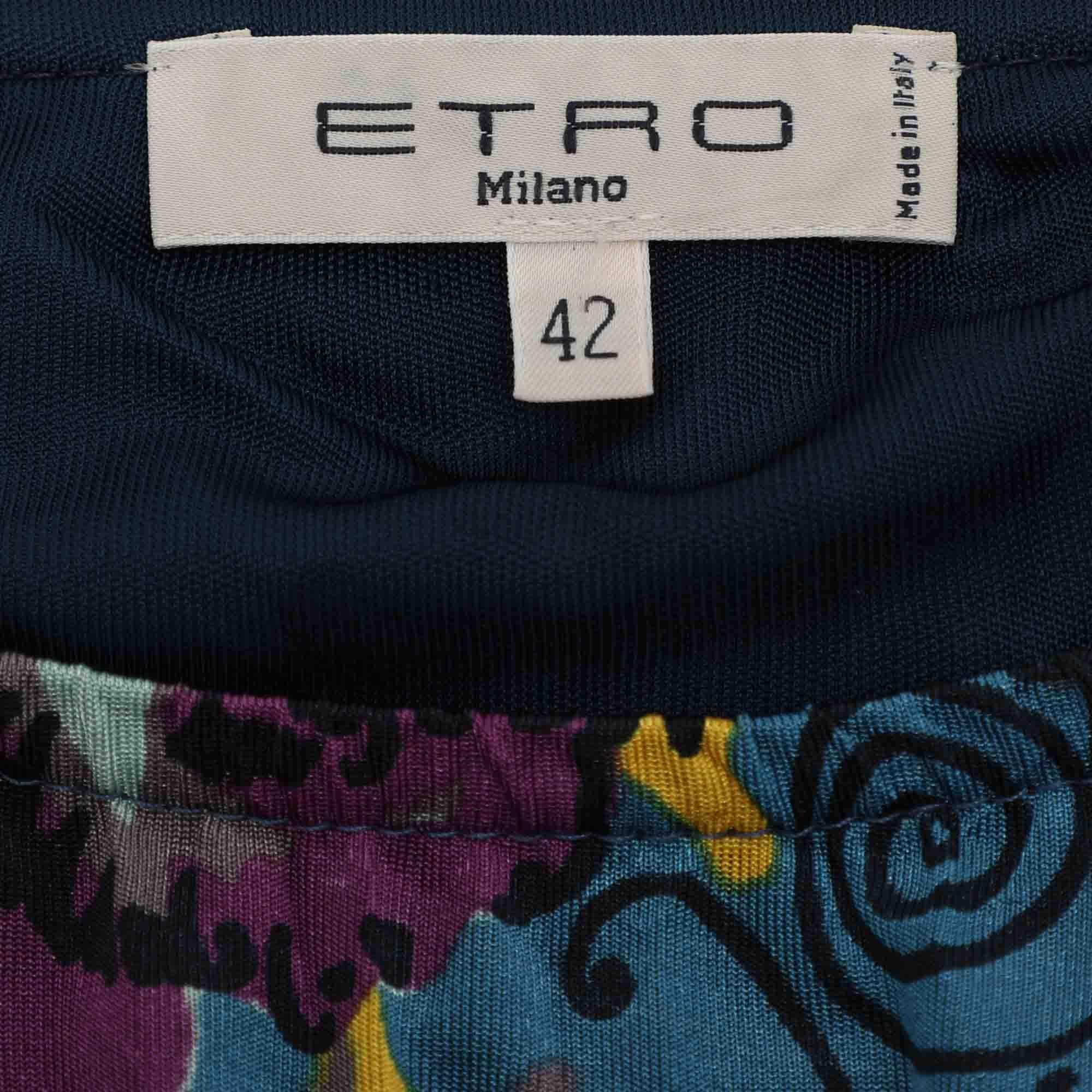 Etro - Mini robe en jersey imprimé multicolore M Bon état - En vente à Dubai, Al Qouz 2
