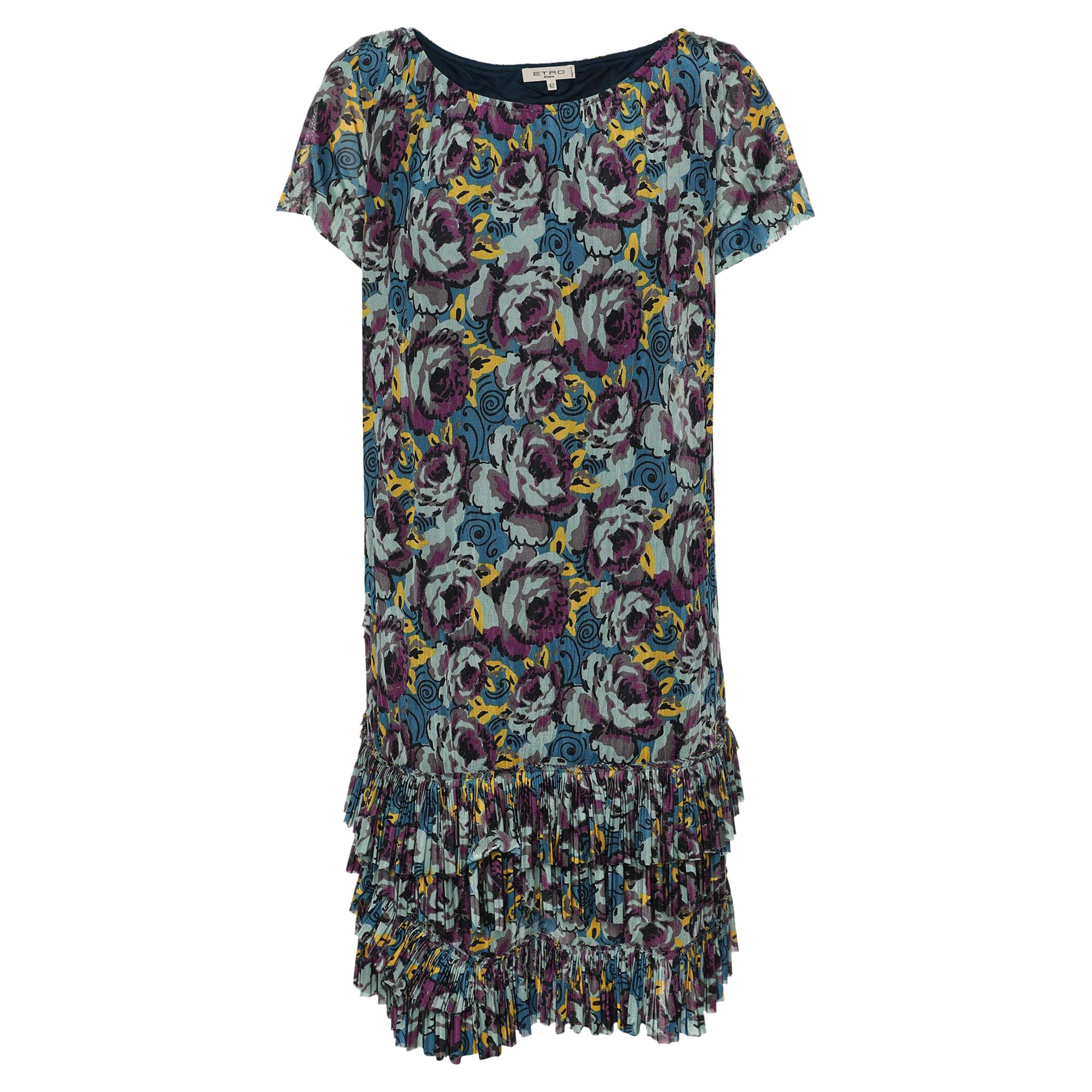 Etro - Mini robe en jersey imprimé multicolore M