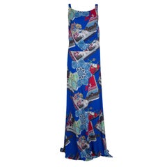 Etro Multicolor Printed Knit Sleeveless Maxi Dress L