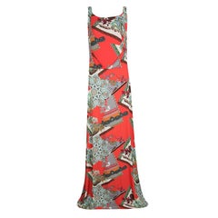 Etro Multicolor Printed Knit Sleeveless Maxi Dress L