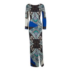 Etro Multicolor Printed Long Sleeve Maxi Dress S