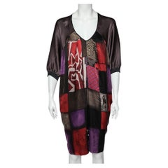 Used Etro Multicolor Printed Silk Oversized Shift Dress S