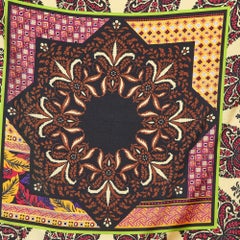Etro Multicolor Printed Silk Pocket Square