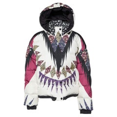 Etro Multicolor Printed Synthetic Hooded Puffer Jacket M