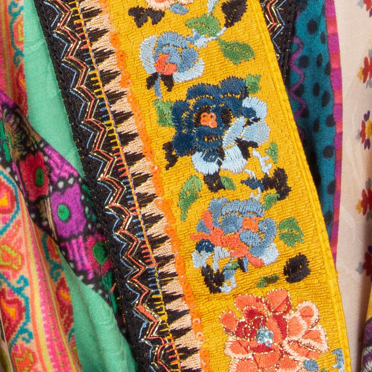 ETRO Giacca JACQUARD KIMONO 2020 in misto seta multicolore 42 M In condizioni ottime a Zürich, CH