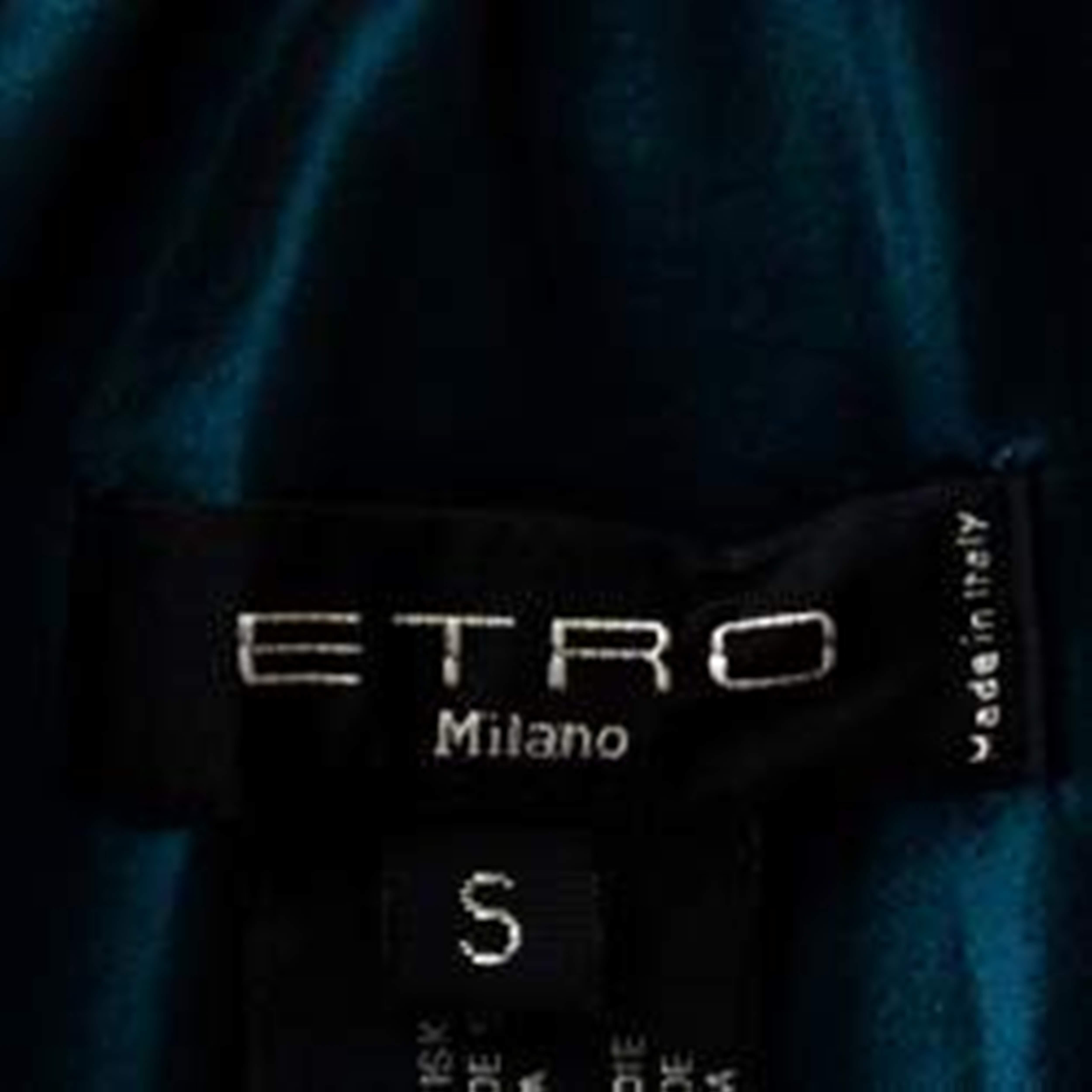 Etro Multicolor Velvet Jacquard Cropped Kimono Jacket S In Excellent Condition In Dubai, Al Qouz 2