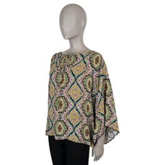 ETRO multicolor viscose 2024 FLORAL CREPE PEASANT Blouse Shirt 40 S