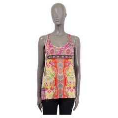 ETRO Mehrfarbiges Viskose FLORAL PATCHWORK Tank-Top 44 L