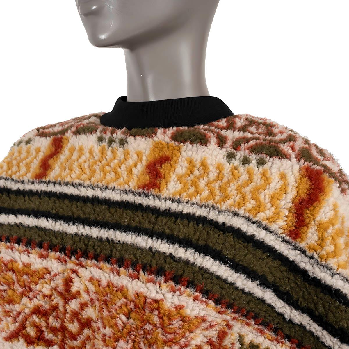 ETRO multicolor wool 2021 TEDDY JACQUARD CROPPED Sweater 40 S 1