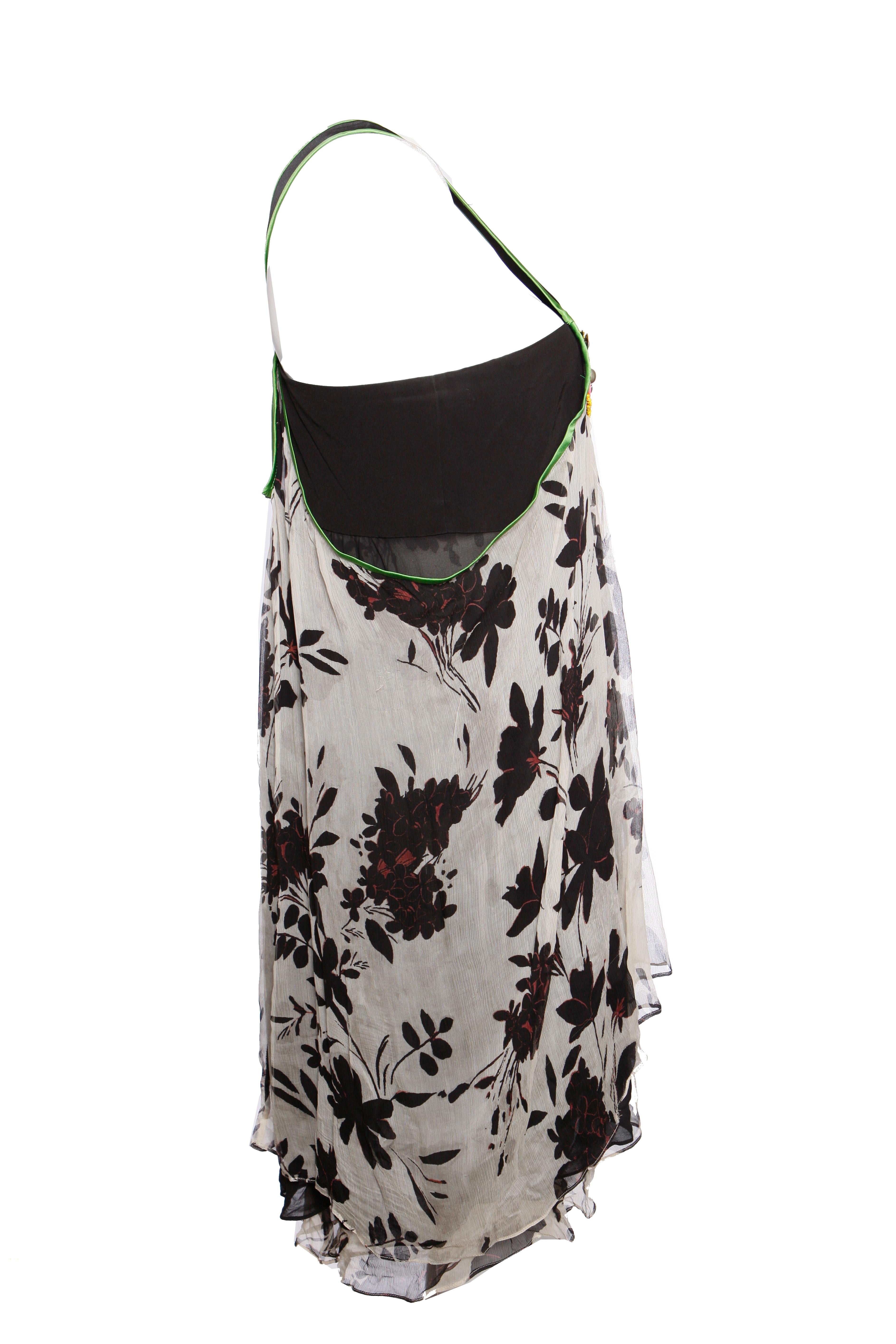 Etro, Vestido mono multicolor con bordados en venta 1