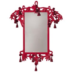 Etro Home Interiors Nymph Natural Mirror in Red