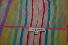 Etro of Italy Stripe Silk Cami Top