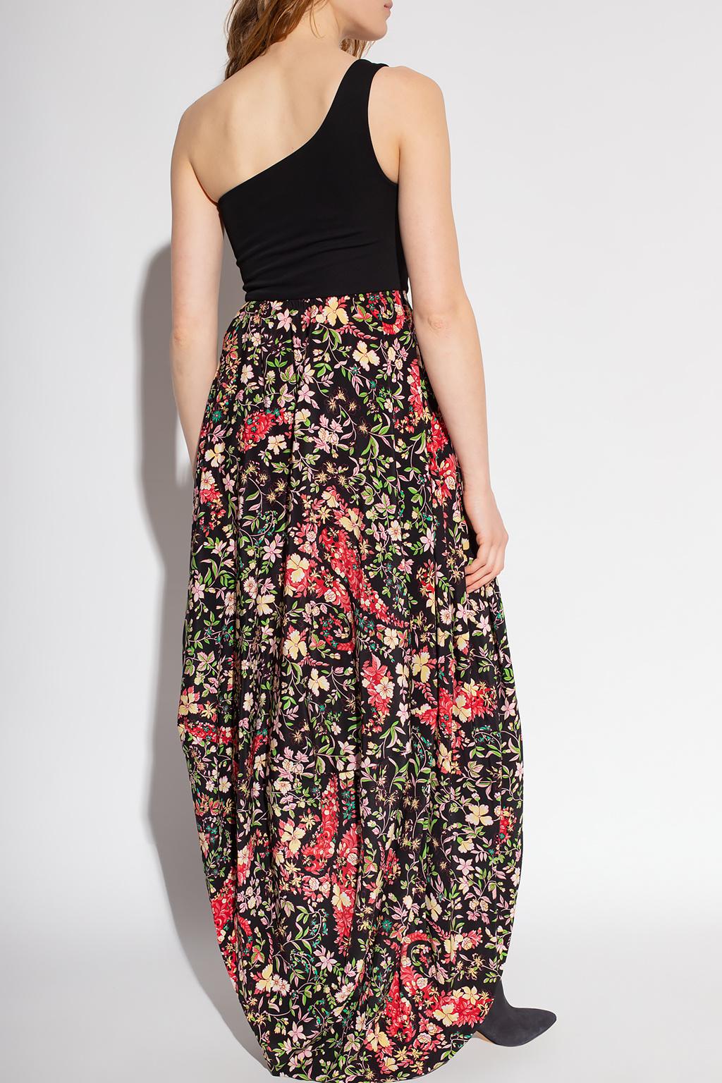 Etro One Shoulder Floral Print Dress Size 42 NWT In New Condition For Sale In Paradise Island, BS