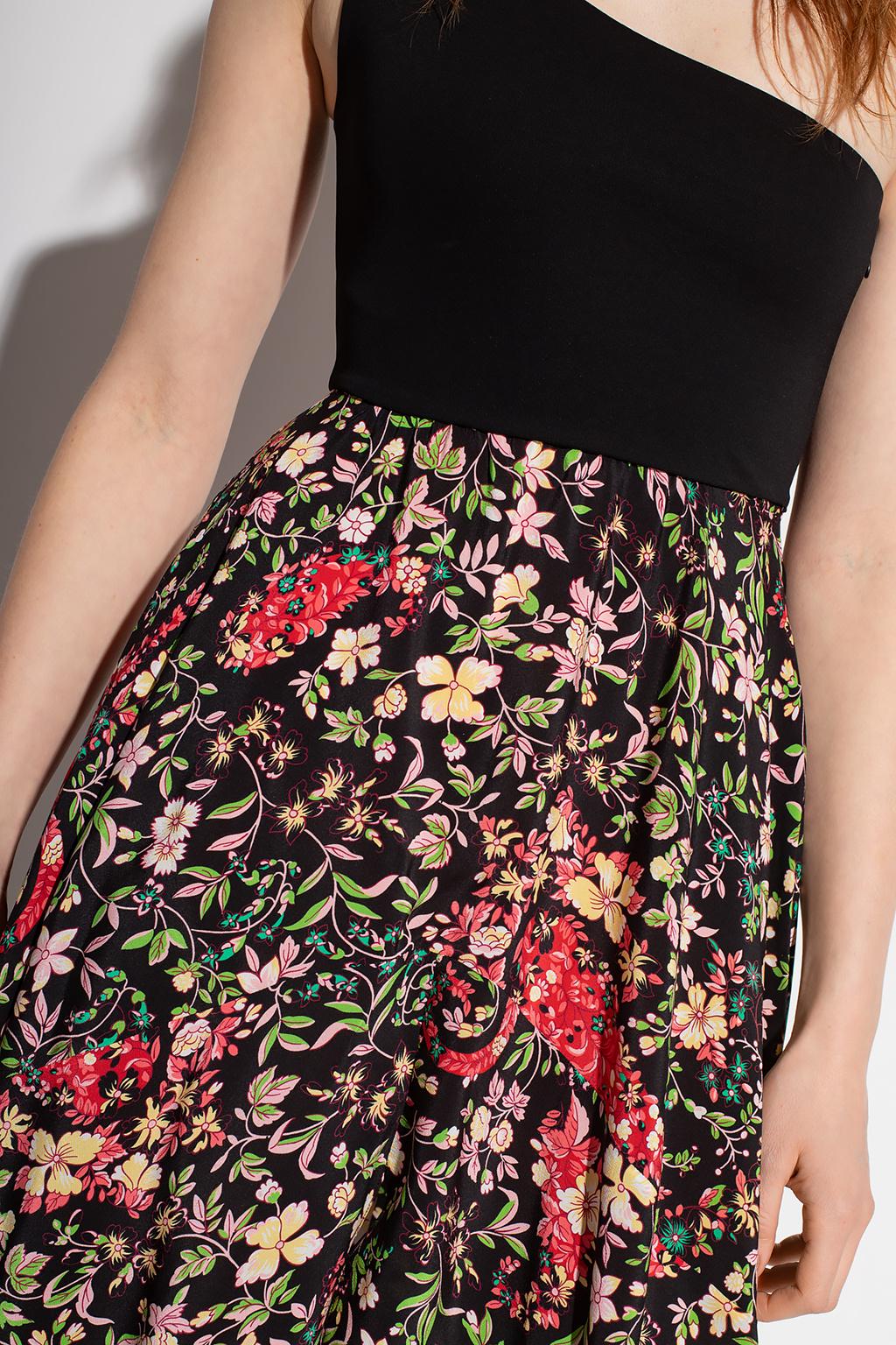 Etro One Shoulder Floral Print Dress Size 42 NWT In New Condition For Sale In Paradise Island, BS