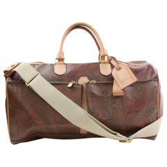 Etro Paisley Boston Duffle 2way 866183 Multi Color Canvas Weekend/Travel Bag