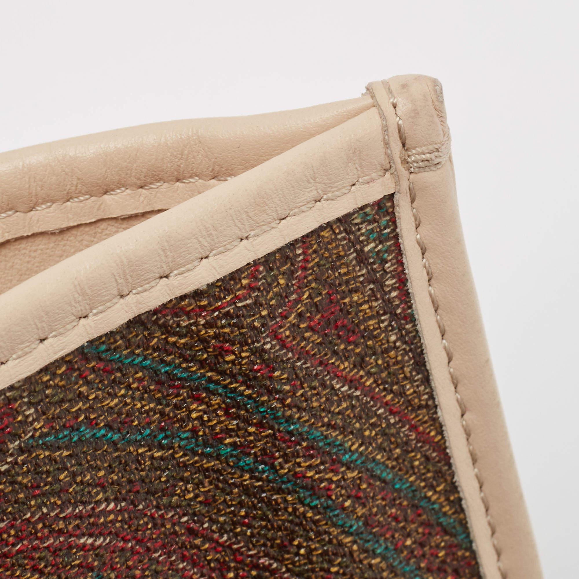 Etro Paisley Coated Canvas, Python Embossed and Leather Crossbody Bag 5