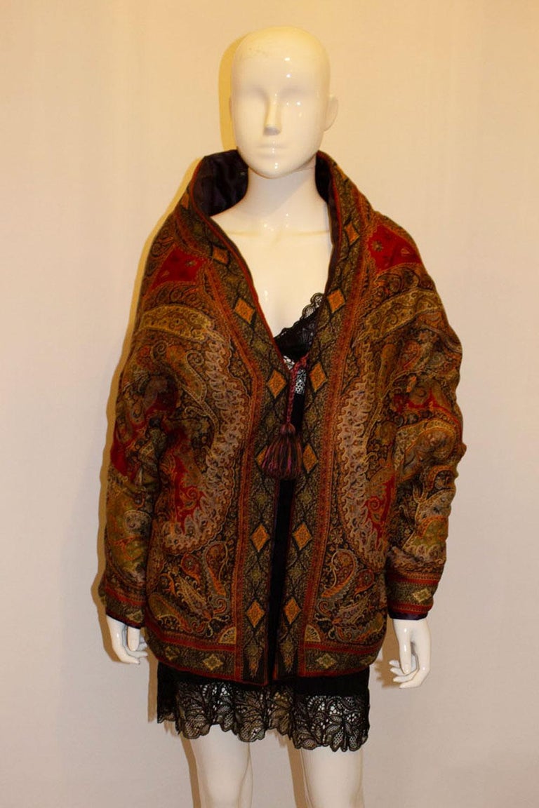 Etro , Paisley Design Shrug For Sale at 1stDibs