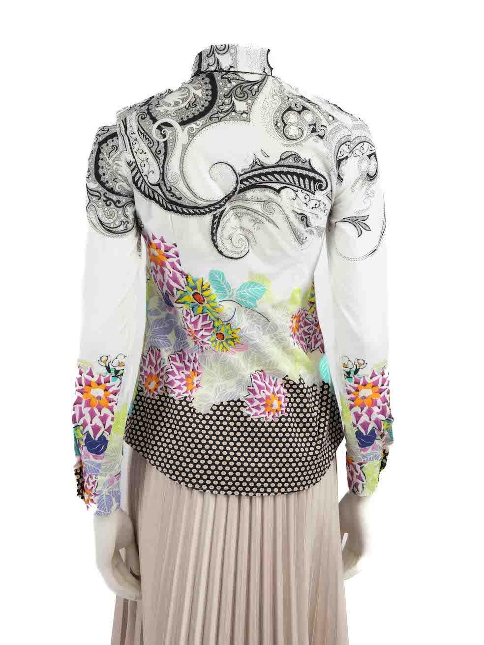 Etro Paisley Floral Patterned Shirt Size XS In Good Condition For Sale In London, GB