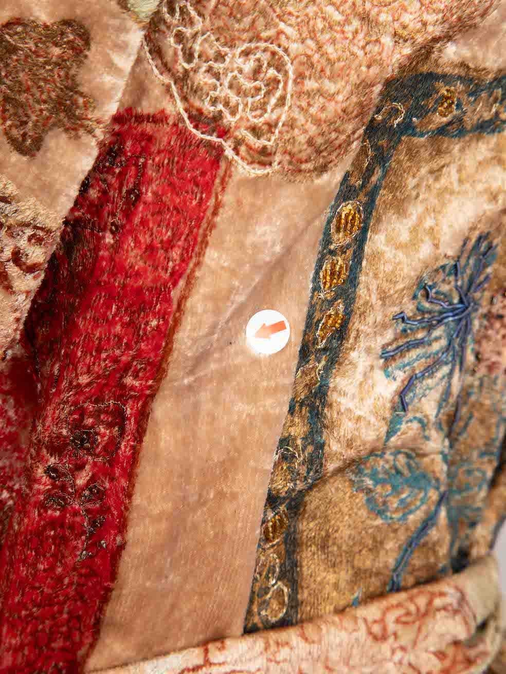 Etro Paisley & Floral Print Velvet Jacket Size XL 2