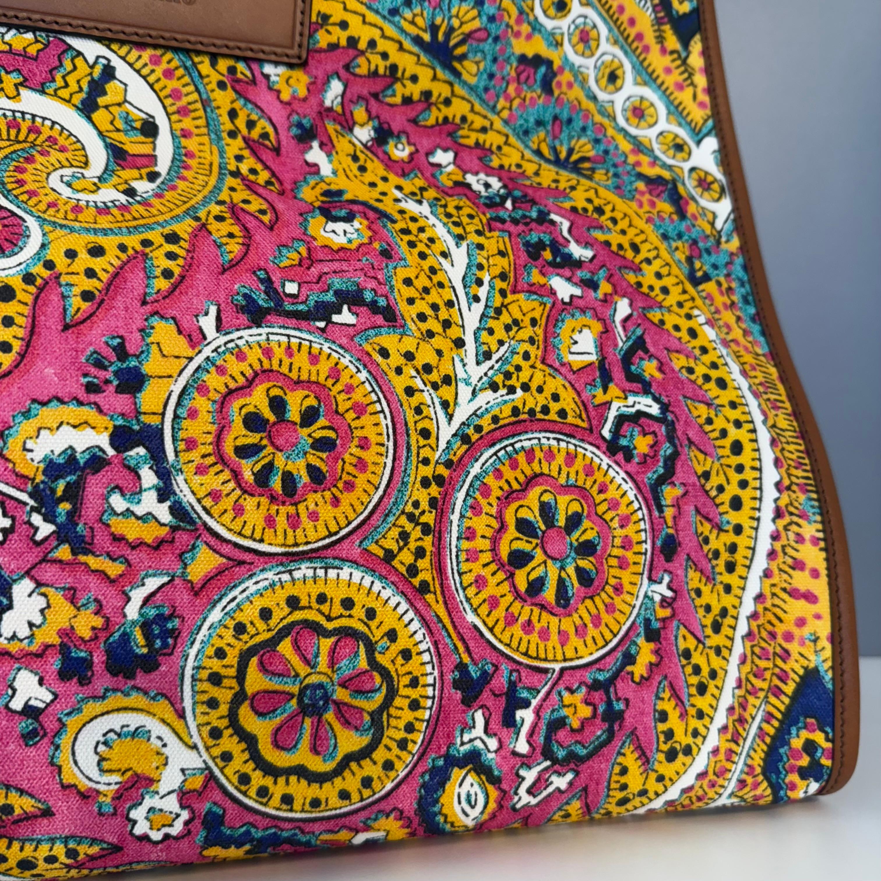 Women's Etro Paisley Globetrotter Shopping Bag