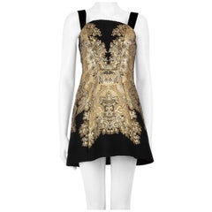 Etro Paisley Jacquard Wool Corset Dress Size S