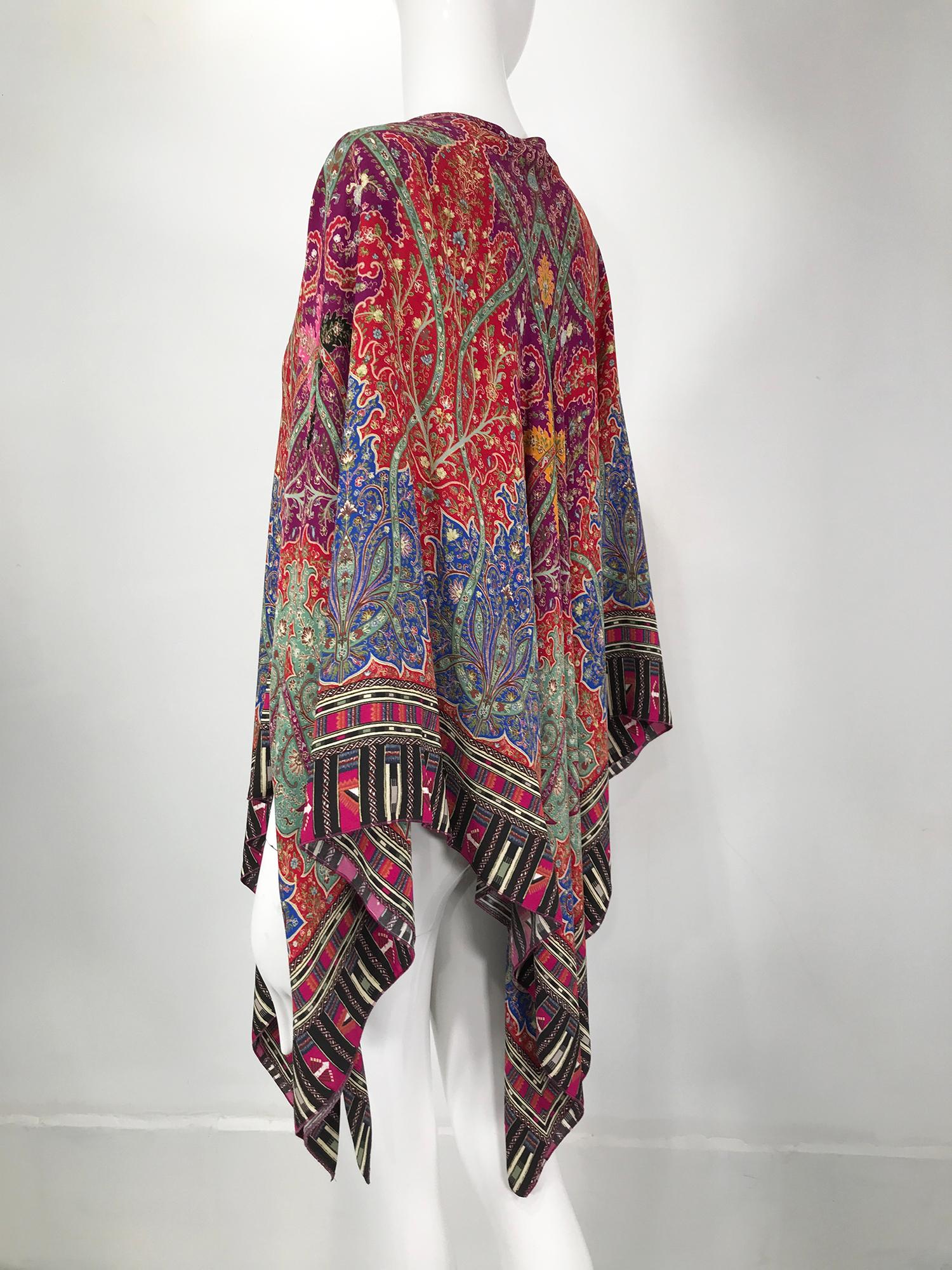 Etro Paisley Poncho/Cape  In Good Condition In West Palm Beach, FL