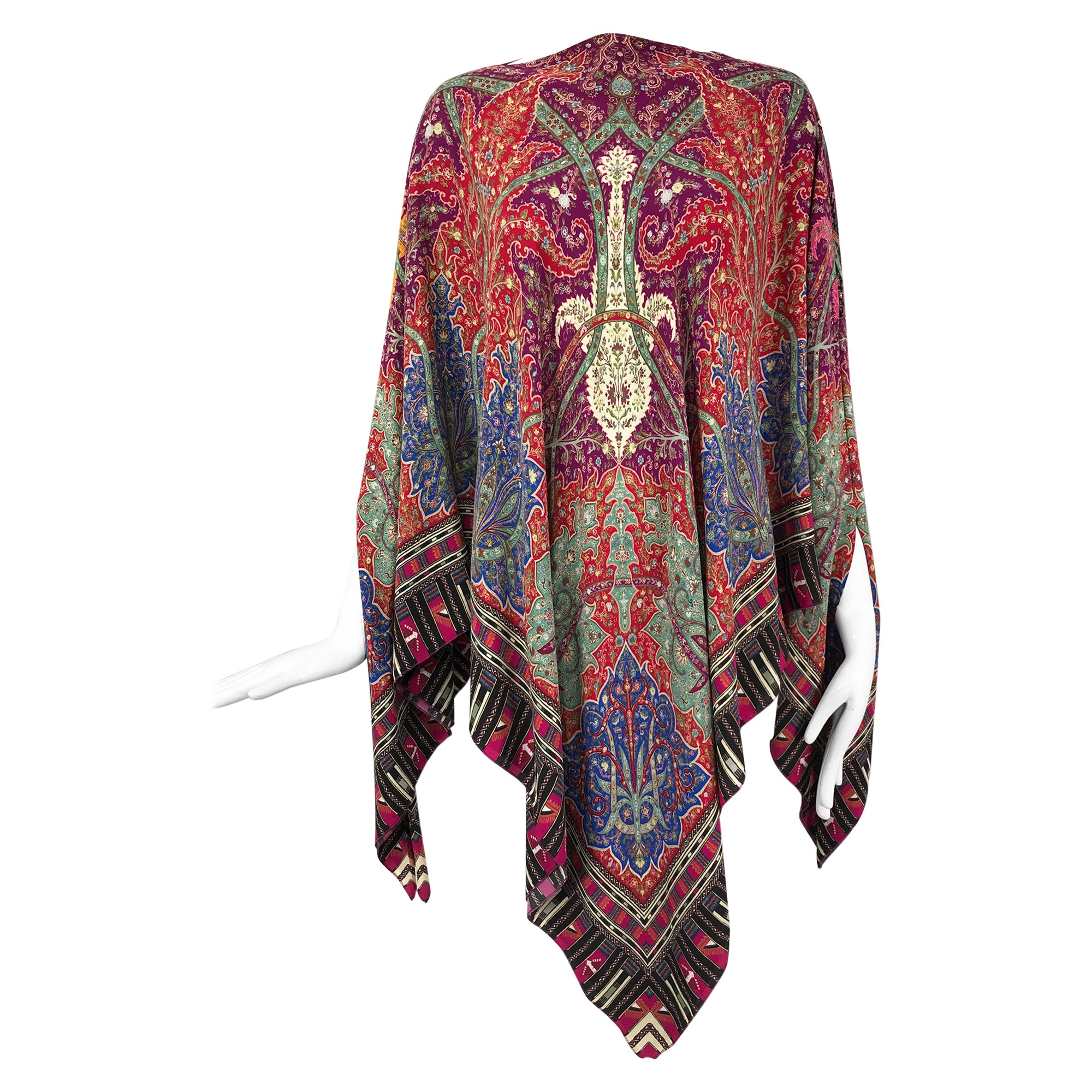 Etro Paisley Poncho/Cape