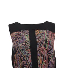 Mini-robe à ceinture Etro à imprimé Paisley en laine multicolore