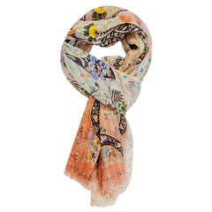 Etro Paisley Print Cashmere & Silk Scarf