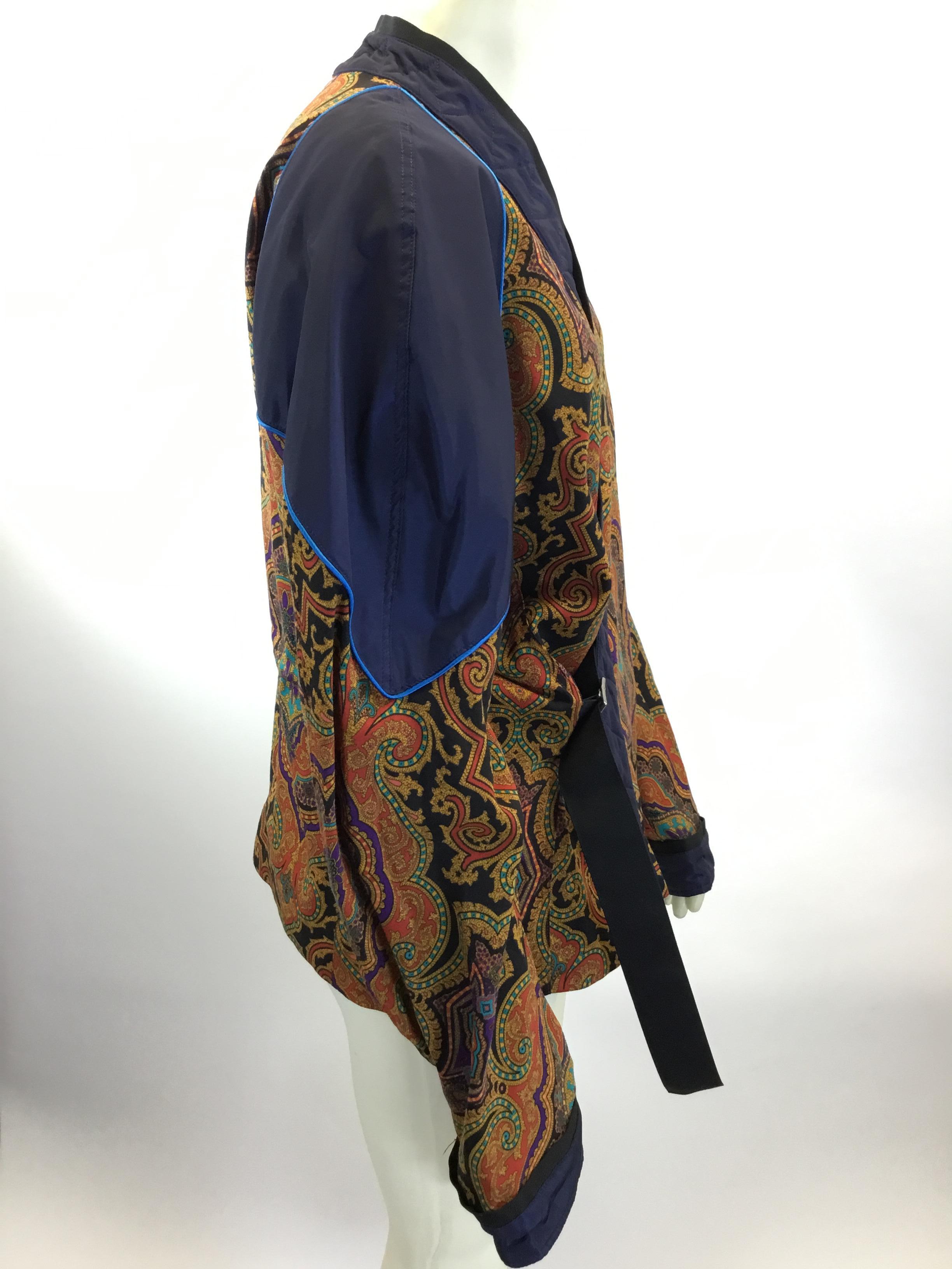 Etro Paisley Print Jacket with Quilted Trim NWT In New Condition For Sale In Narberth, PA